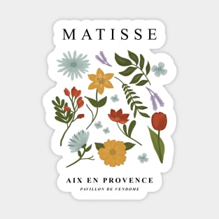 Henri Matisse Floral Exhibition Design Aix En Provence Sticker